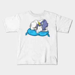 Unicorn Sleeping Pillow Kids T-Shirt
